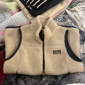 L.L. Bean Fleece Sherpa Vest - Small